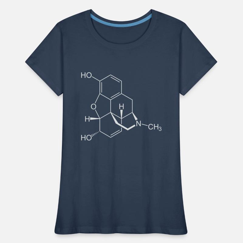 Morphine structural formula Women's Premium Organic T-Shirt