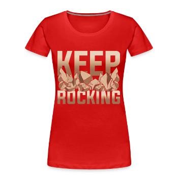 Gesteinsammler Geologe Geschenk Lustiges Geologie - Frauen Premium Bio T-Shirt -  - Vorne - Mia (176cm)