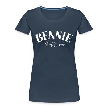 Bennie Benjamin Ben Benni Name - Frauen Premium Bio T-Shirt - Navy - Vorne - Mia (176cm)