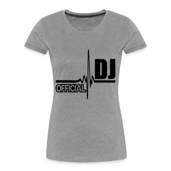 official dj - Women's Premium Organic T-Shirt - navy - Front - Mia (176cm)