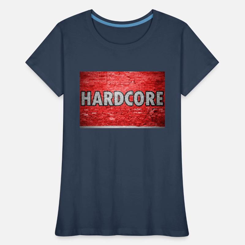 Graffiti mural de briques hardcore T-shirt bio Premium Femme