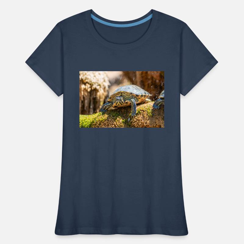 Gelbbauch-Slider Trachemys scripta scripta Frauen Premium Bio T-Shirt