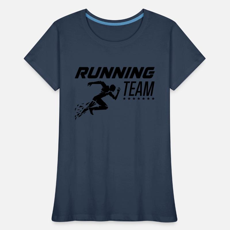 Équipe de course à pied T-shirt bio Premium Femme