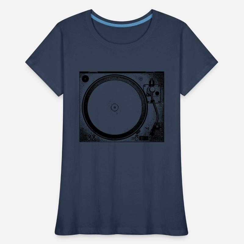 TECHNO Tee - Vinyl turntables Women's Premium Organic T-Shirt