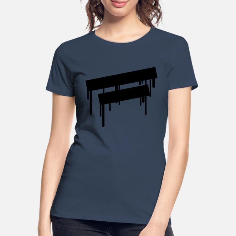 2_empty_graffiti_frames Frauen Premium Bio T-Shirt