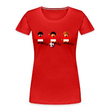 Soccer Red Team - Women's Premium Organic T-Shirt - navy - Front - Mia (176cm)