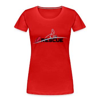 Rettungsschwimmer - Frauen Premium Bio T-Shirt - Navy - Vorne - Mia (176cm)