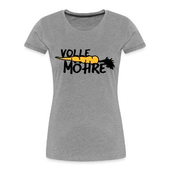 Volle Möhre - Frauen Premium Bio T-Shirt - Navy - Vorne - Mia (176cm)