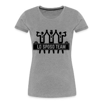 The Groom Team (stag / wedding party) - Women's Premium Organic T-Shirt - navy - Front - Mia (176cm)