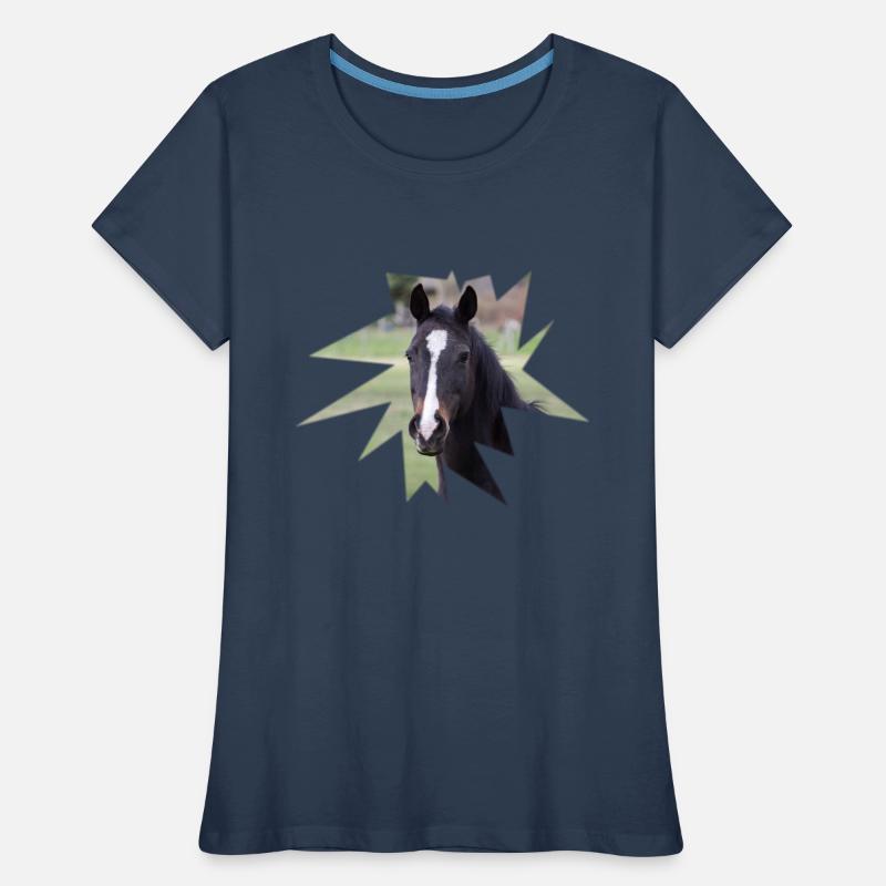 Cheval. Cheval. T-shirt bio Premium Femme