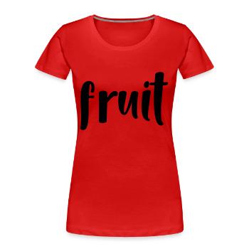Fruit - Women's Premium Organic T-Shirt - navy - Front - Mia (176cm)