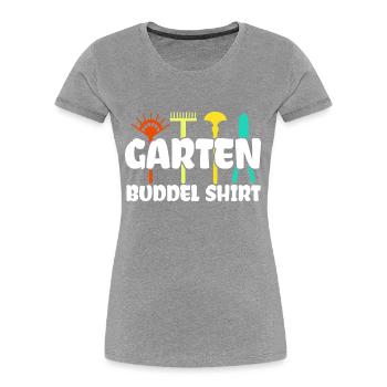 Garten Buddel Shirt Gärtner Gartenbau Gärtnern Gar - Frauen Premium Bio T-Shirt - Navy - Vorne - Mia (176cm)