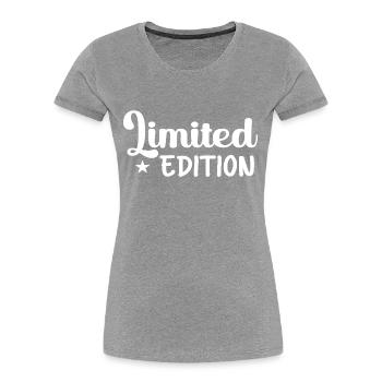 Limited Edition Begrenzte Limitierte Auflage - Women's Premium Organic T-Shirt - navy - Front - Mia (176cm)