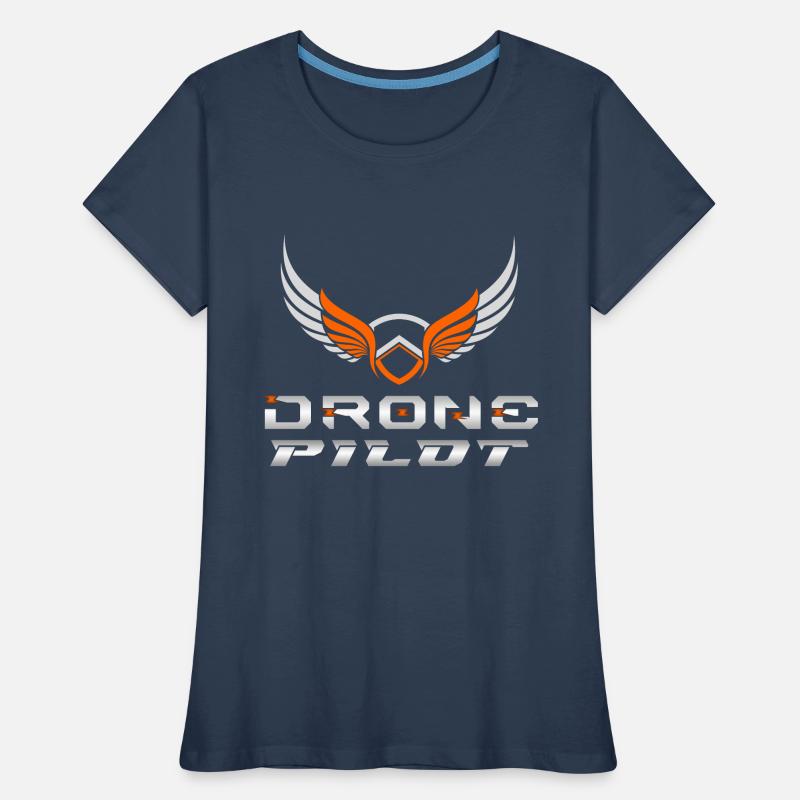 Drone Drones Drone Flight Drone Pilot T-shirt bio Premium Femme