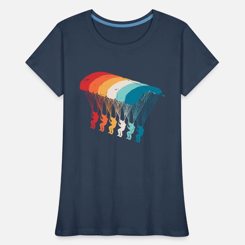 Skydive Evolution: Skydiver Design T-shirt bio Premium Femme