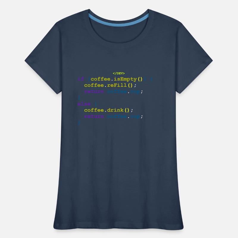 Coffee function for programmers and developers Women's Premium Organic T-Shirt