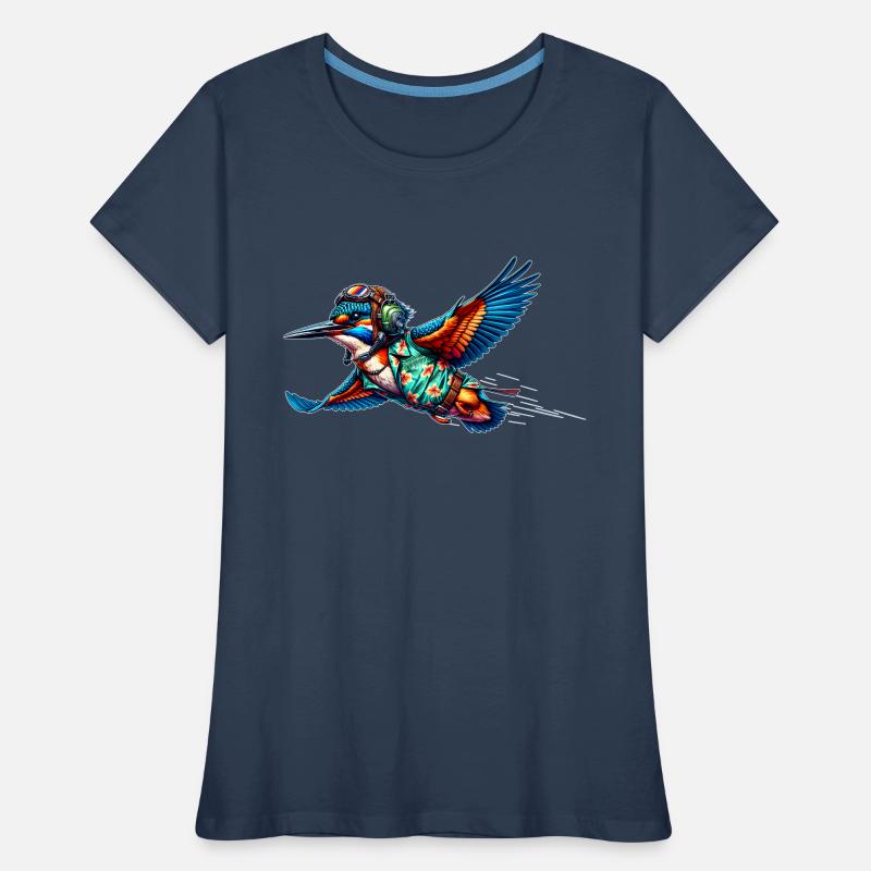 Pilot Eisvogel Frauen Premium Bio T-Shirt