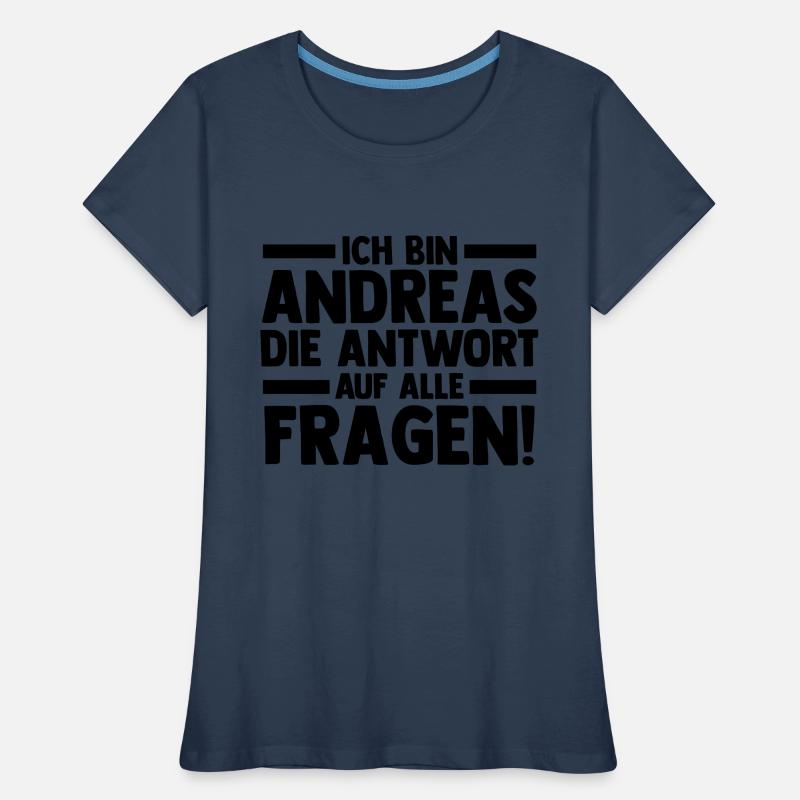 First name Andreas Women's Premium Organic T-Shirt