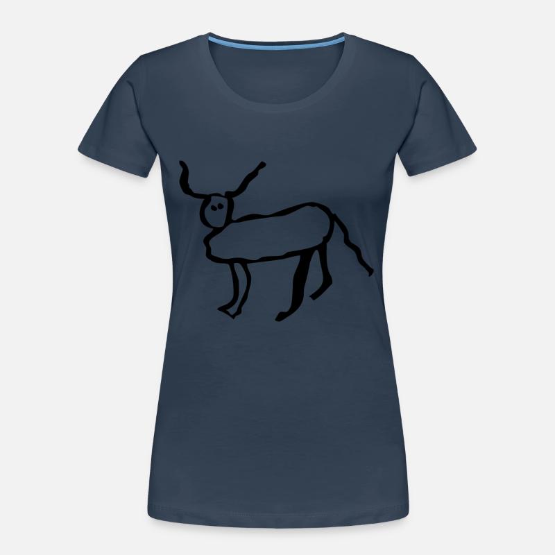 Coucou petite perruche - T-shirt bio Premium Femme - bleu marine