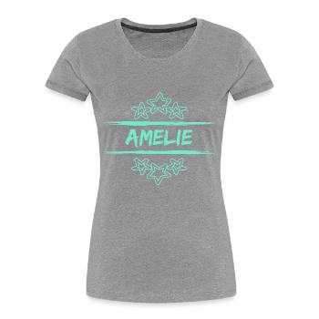 Amelie Amelie - Women's Premium Organic T-Shirt - navy - Front - Mia (176cm)