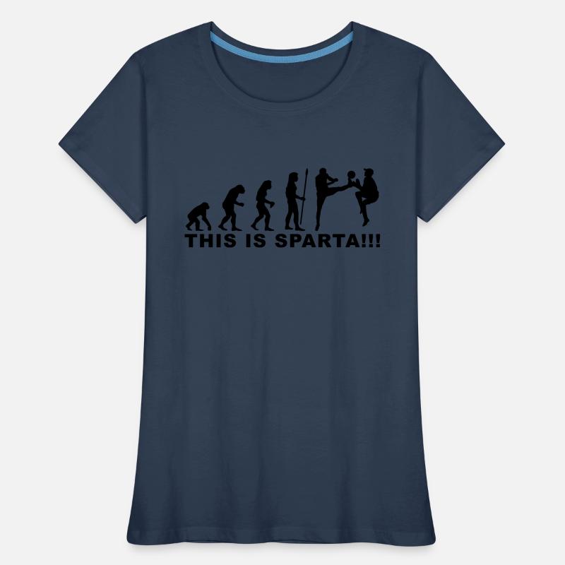 evolution_soccer2 Frauen Premium Bio T-Shirt