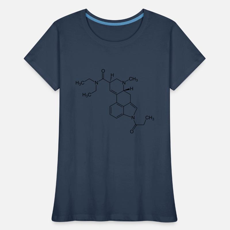 1P LSD Structural Formula - black Women's Premium Organic T-Shirt