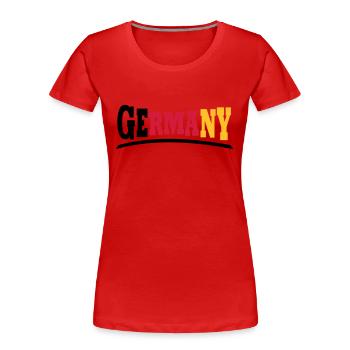Germany - Frauen Premium Bio T-Shirt -  - Vorne - Mia (176cm)