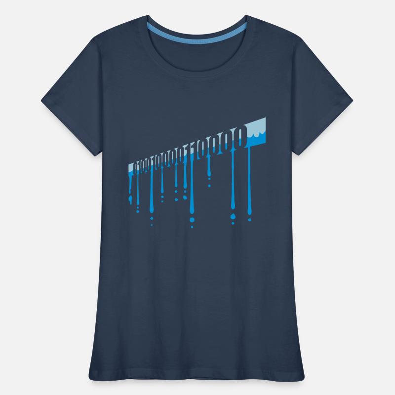 Langage de programme de code binaire T-shirt bio Premium Femme