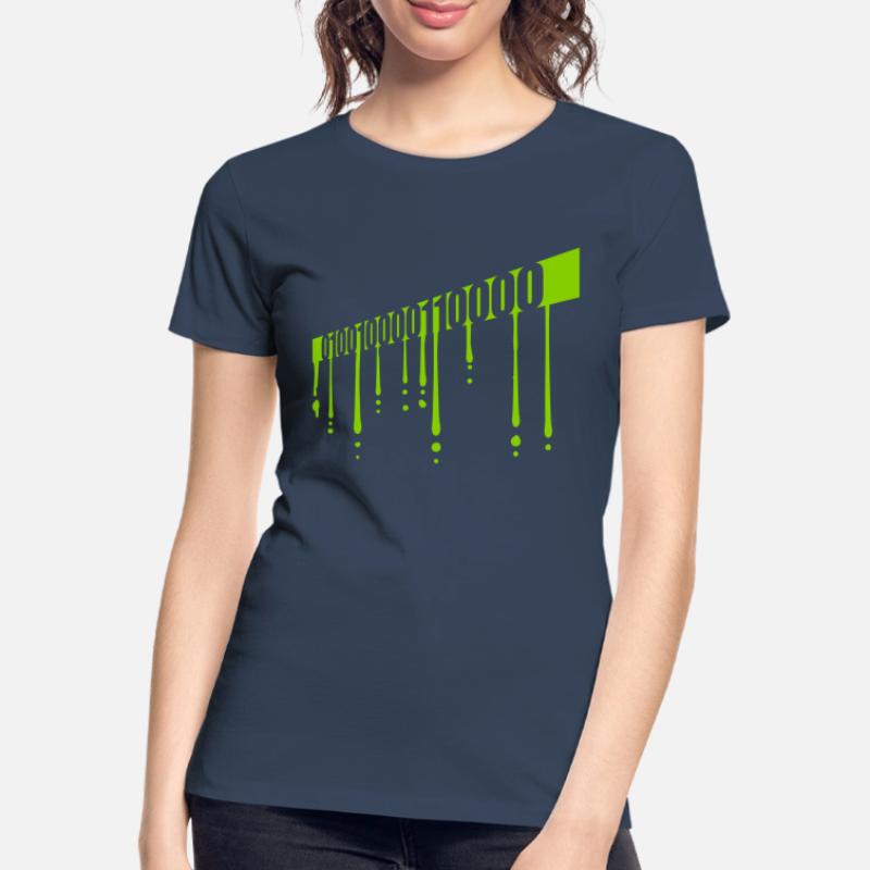 Binary Code Program Language Women's Premium Organic T-Shirt