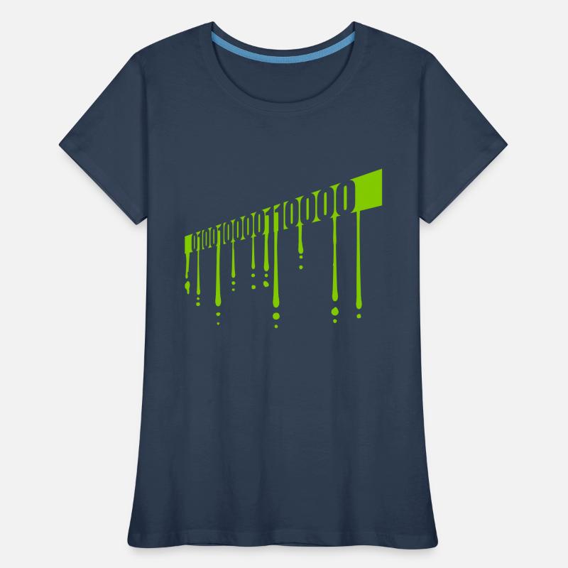 Binary Code Program Language Women's Premium Organic T-Shirt