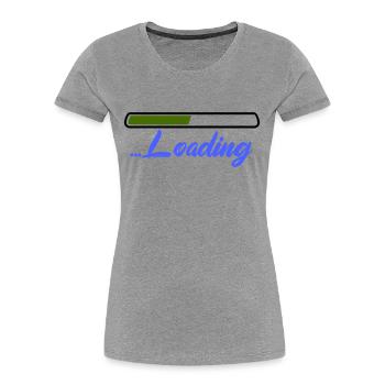 Chargement - T-shirt bio Premium Femme - bleu marine - Devant - Mia (176cm)