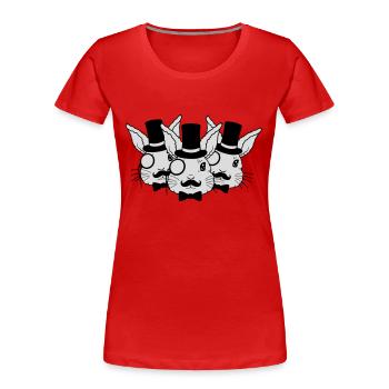 Team Sir Hasen Friends - Women's Premium Organic T-Shirt - navy - Front - Mia (176cm)