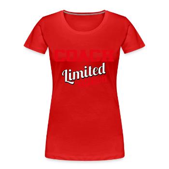 COACH LIMITED EDITION - Women's Premium Organic T-Shirt - navy - Front - Mia (176cm)