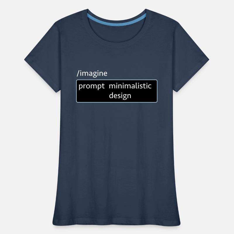 AI-Prompt Image Design Saying Computer Science AI Computer Women's Premium Organic T-Shirt
