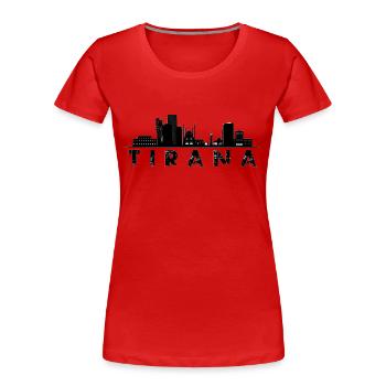 Tirana - Women's Premium Organic T-Shirt - navy - Front - Mia (176cm)