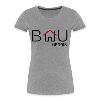 Bauherrin - Frauen Premium Bio T-Shirt - Navy - Vorne - Mia (176cm)