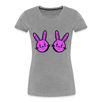 Easter Bunny Easter - Women's Premium Organic T-Shirt - navy - Front - Mia (176cm)