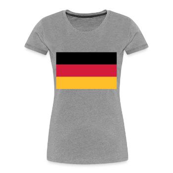 flag_german - Women's Premium Organic T-Shirt - navy - Front - Mia (176cm)