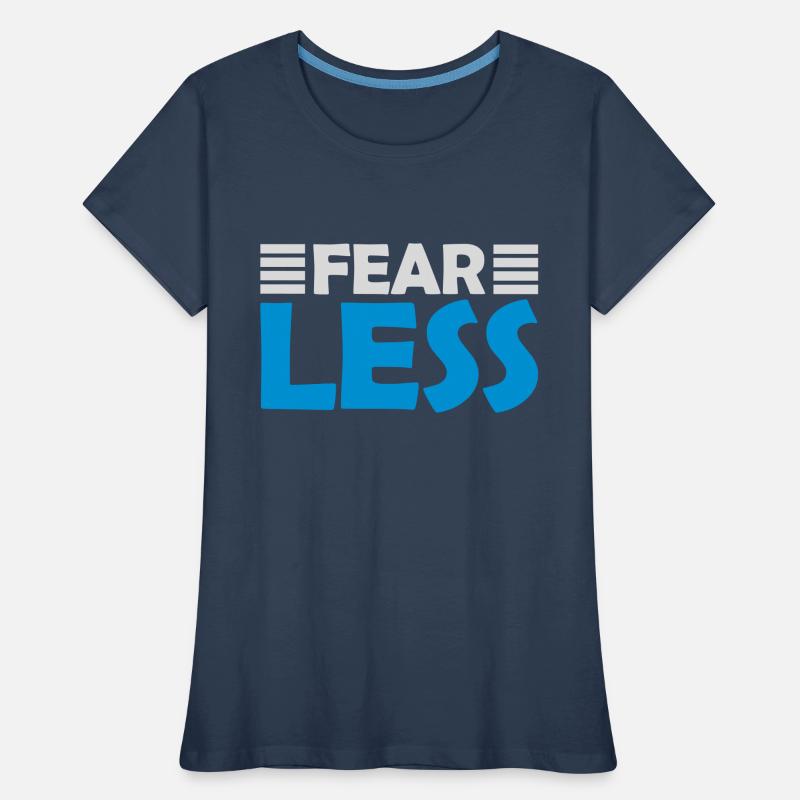 Conception de citation de texte intrépide T-shirt bio Premium Femme