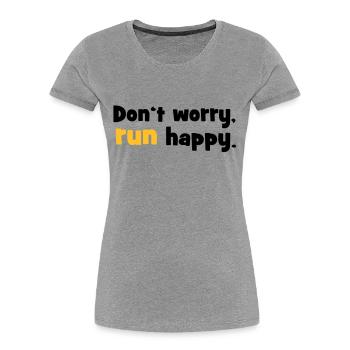 courier - T-shirt bio Premium Femme - bleu marine - Devant - Mia (176cm)