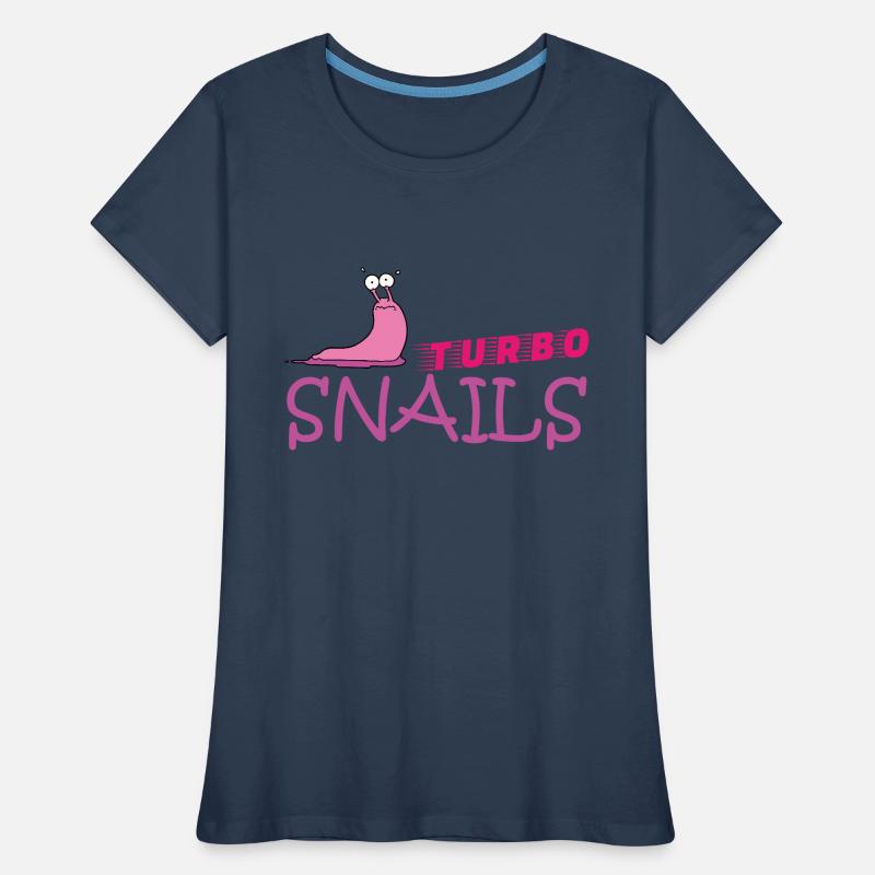 Chemise de course boueuse boue course d’obstacles ocr Team Snail T-shirt bio Premium Femme