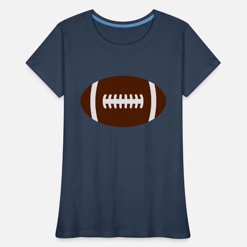 rugby ball Women's Premium Organic T-Shirt