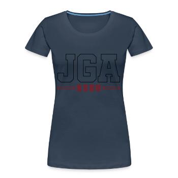 JGA 2025 Kontur Junggesellenabschied - Frauen Premium Bio T-Shirt - Navy - Vorne - Mia (176cm)