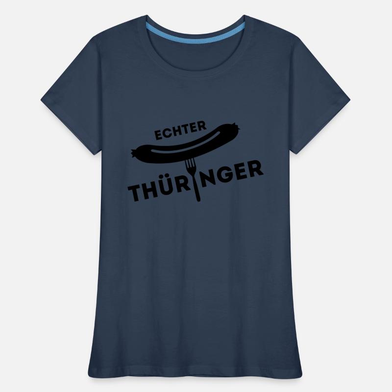 Real Thuringia - sausage fork Women's Premium Organic T-Shirt