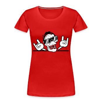 DJ Zombie Undead Horror Halloween Party Celebrations - Women's Premium Organic T-Shirt - navy - Front - Mia (176cm)