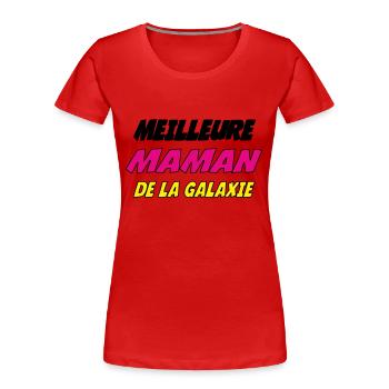 DIE BESTE MUTTER DER GALAXIE - Frauen Premium Bio T-Shirt - Navy - Vorne - Mia (176cm)