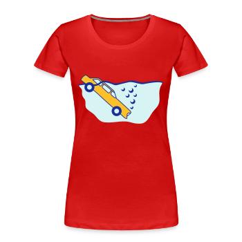 Diving Car - Frauen Premium Bio T-Shirt -  - Vorne - Mia (176cm)