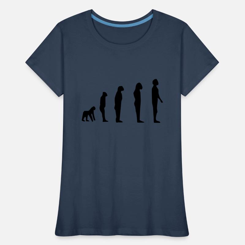 darwin evolution T-shirt bio Premium Femme