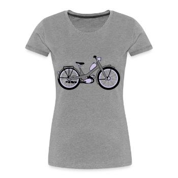 NSU Qickly - Frauen Premium Bio T-Shirt - Navy - Vorne - Mia (176cm)