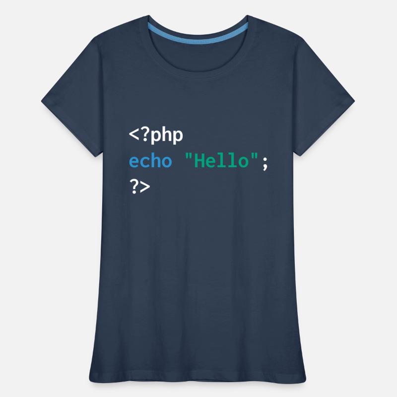 Developer php web humor funny Women's Premium Organic T-Shirt